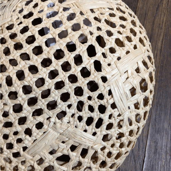 NEW ! Rare Wyeth Handwoven Natural Straw beret main image 4
